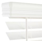 Premium 2 1/2 in. Cordless Faux Wood Venetian Blinds - WHITE