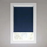 CUSTOM CUT BLINDS StyleWell Cordless Blackout Roller Shades - Dark Blue