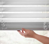 Premium 2 in. Cordless Faux Wood Venetian Blinds - WHITE