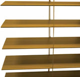 Premium 2 1/2 in. Cordless Faux Wood Venetian Blinds - CHESTNUT