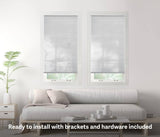 Premium 9/16 in. Light Filtering Cordless Cellular Shade - Snow Drift