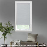 Premium 9/16 in. Blackout Cordless Cellular Shade - Shadow White