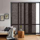 Godear Design Light Filtering Woven Adjustable Sliding Panel Track - Pu'er Tea