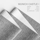 Godear Blackout Natural Woven Adjustable Sliding Panel Track - Munich Castle