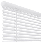 Premium Pre Sized Cordless Room Darkening 1 in Aluminum Blinds - White