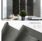 Godear Design Light Filtering Adjustable Sliding Window Panel Track - Obsidian