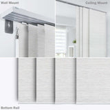 NEW Godear Design Natural Woven Sliding Window Panel Track - Marble