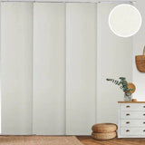 NEW Chicology Blackout Adjustable Sliding Panel Track Blinds -Movie Night Silver