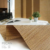 Godear Design Light Filtering Woven Adjustable Sliding Panel Track - Pecan