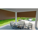 NEW Coolaroo Cordless Exterior Roller Shade 48" x 72" Alderwood