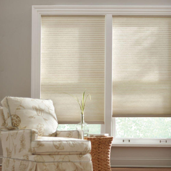 Premium 9/16 in. Light Filtering Cordless Cellular Shade - Parchment